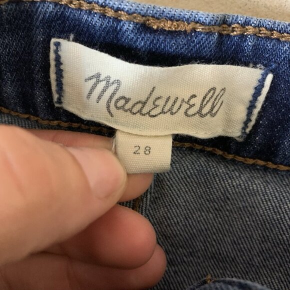 Madewell High Rise Tapered Leg Blue Denim Jeans 28 Casual Essential - Picture 5 of 7